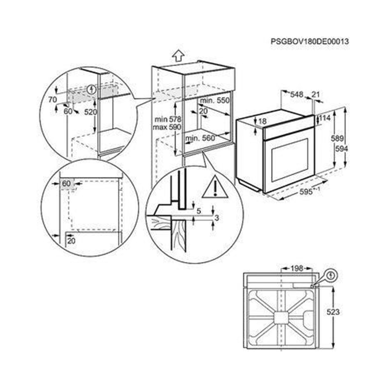 Духова шафа EOC6P77H чорний Electrolux Духова шафа EOC6P77H чорний Electrolux
