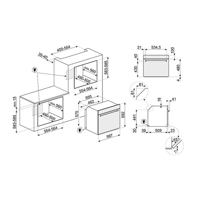 Духова шафа SF6301TVX Smeg Духова шафа SF6301TVX Smeg