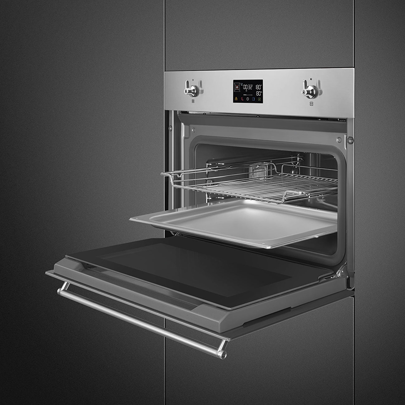 Духовой шкаф с паром SO4302S3X Smeg