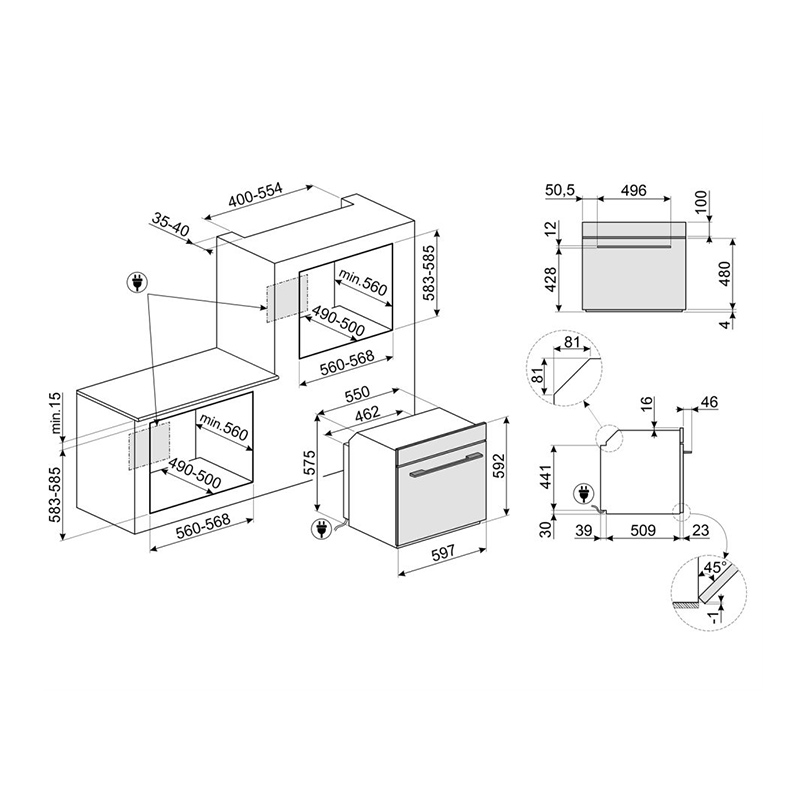 Духова шафа з парою SO6102S3PG Smeg