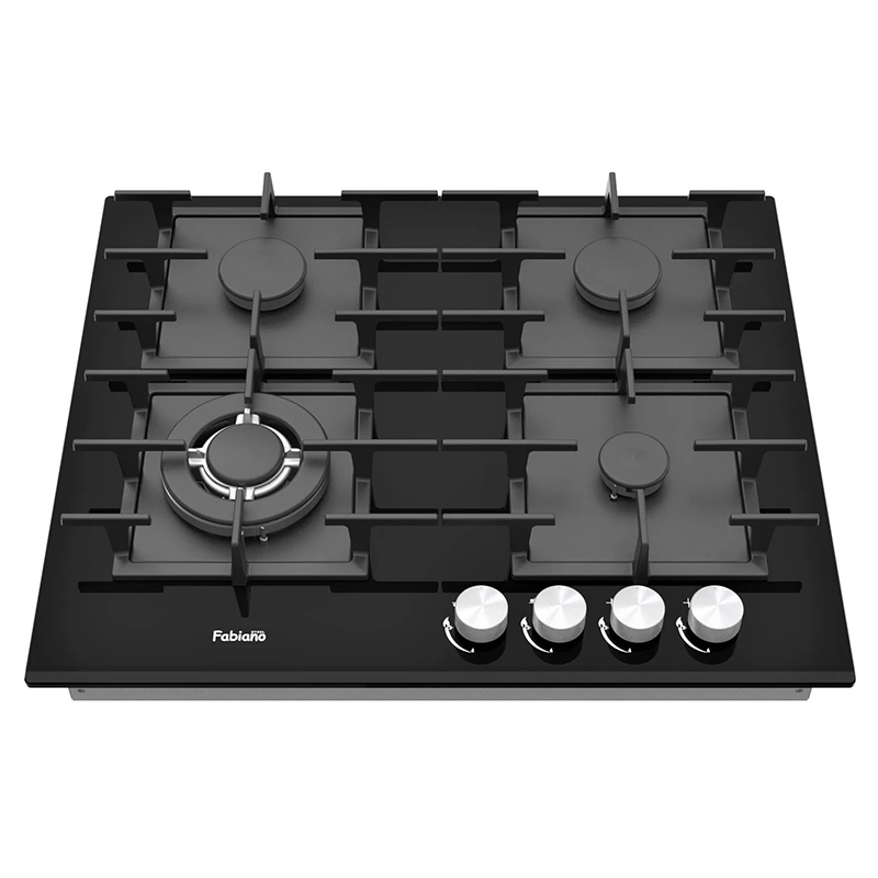 Газовая поверхность FHG 1444 VGHT2 Black Glass Fabiano