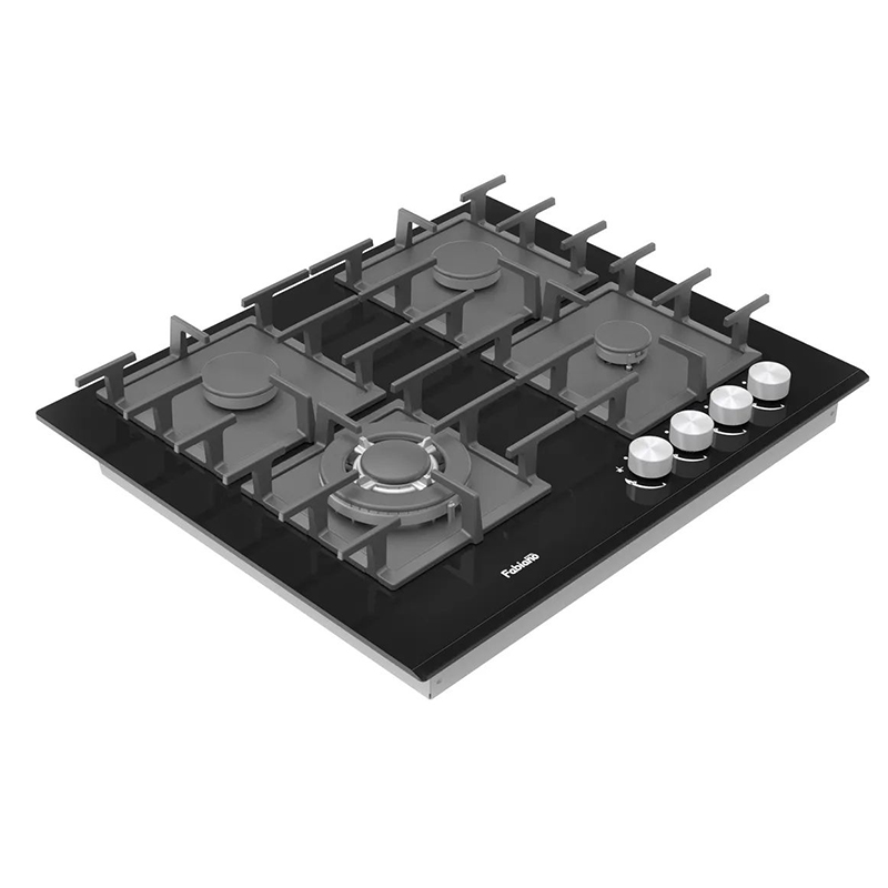 Газовая поверхность FHG 1444 VGHT2 Black Glass Fabiano
