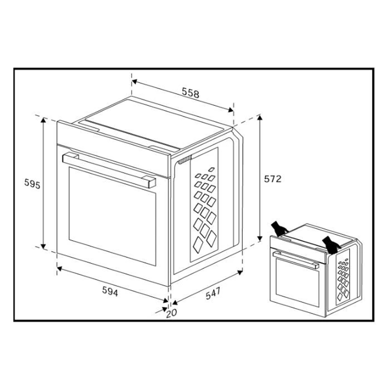 Духова шафа BBIE123001XD Beko