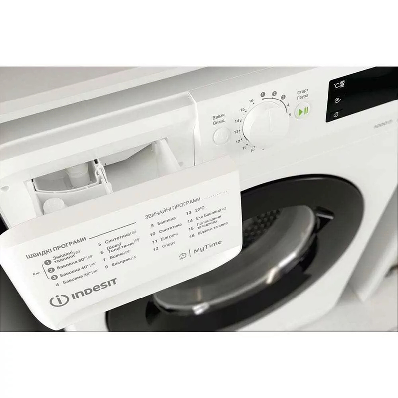 Стиральная машина фронтальная OMTWSE61051WKUA белая Indesit Стиральная машина фронтальная OMTWSE61051WKUA белая Indesit