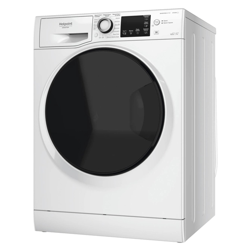 Прально-сушильна машина фронтальна NDB10570DAUA біла Hotpoint-Ariston Прально-сушильна машина фронтальна NDB10570DAUA біла Hotpoint-Ariston