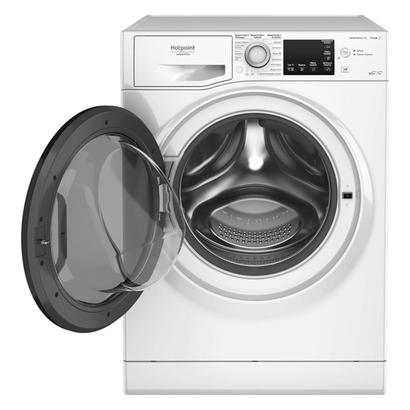 Прально-сушильна машина фронтальна NDB10570DAUA біла Hotpoint-Ariston Прально-сушильна машина фронтальна NDB10570DAUA біла Hotpoint-Ariston