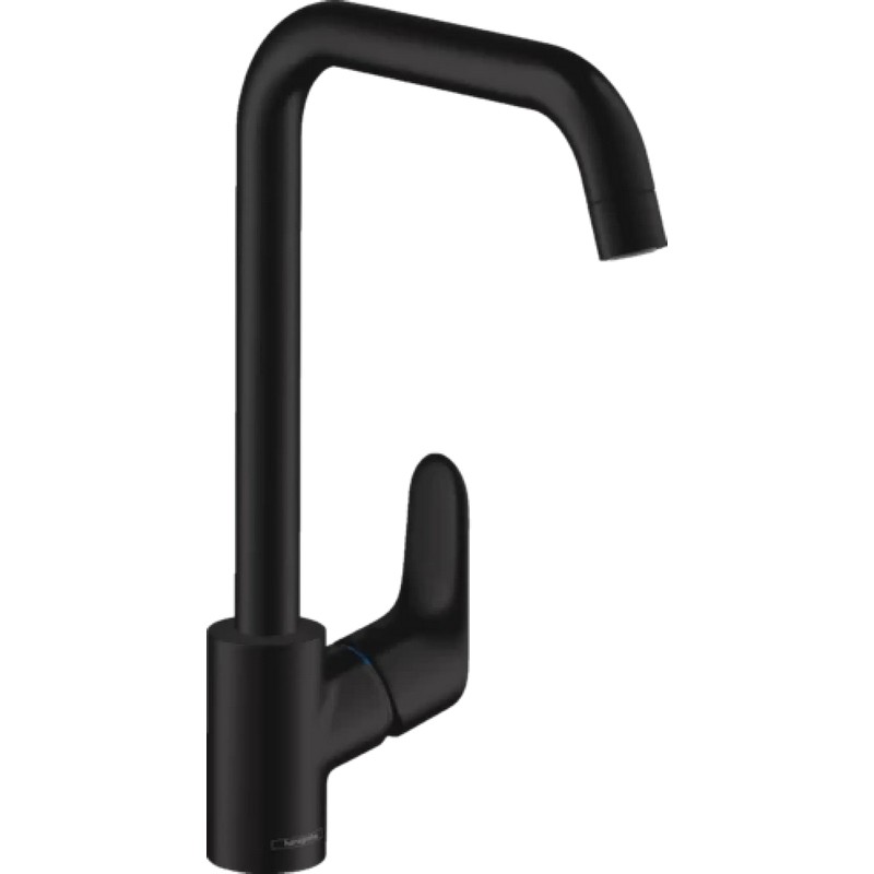 Смеситель для кухни Focus KM260 черный матовый Hansgrohe (31820670)