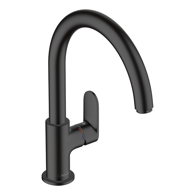 Смеситель для кухни Vernis Blend M35 KM260 черный матовый Hansgrohe (71870670)