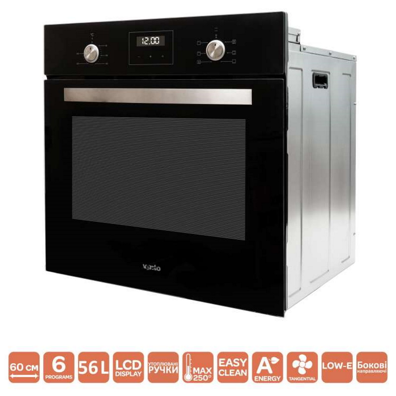 Духова шафа електрична EO56TC-6P BK VENTOLUX