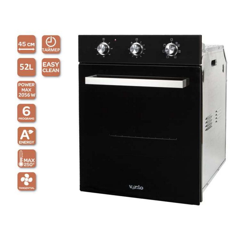 Духова шафа електрична SOHO 6 MT (BK) VENTOLUX Духова шафа електрична SOHO 6 MT (BK) VENTOLUX