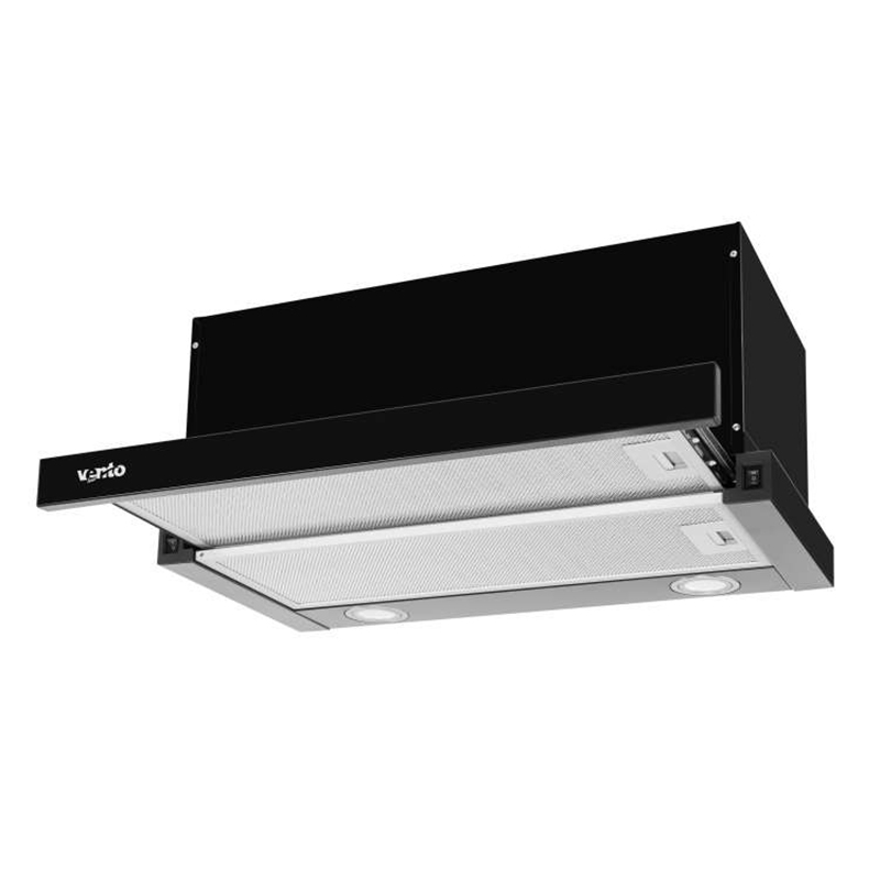 Телескопічна витяжка GARDA 60 BK (1100) LED VENTOLUX Телескопічна витяжка GARDA 60 BK (1100) LED VENTOLUX