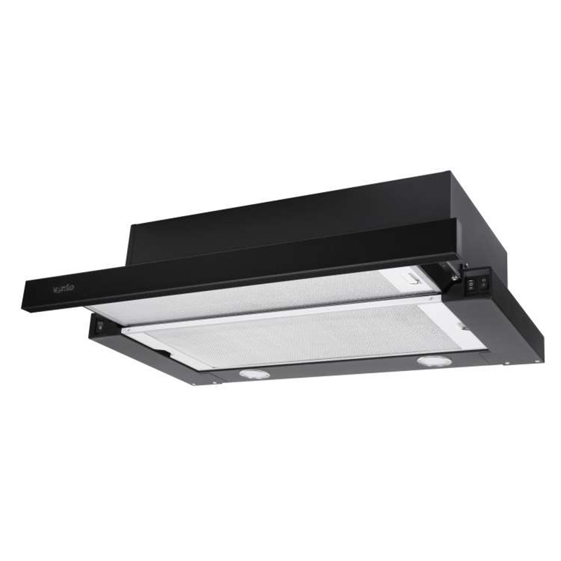 Телескопічна витяжка GARDA 60 BK (750) SMD LED VENTOLUX