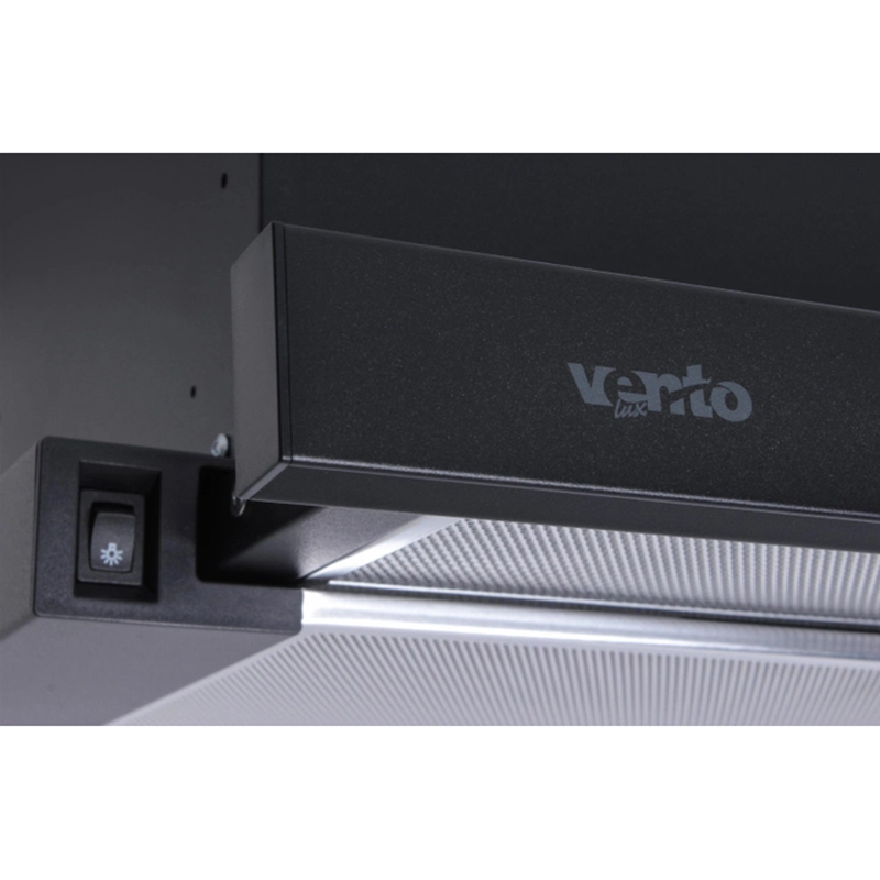 Телескопічна витяжка GARDA 50 BK (700) SLIM VENTOLUX
