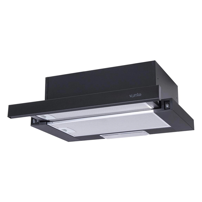Телескопічна витяжка GARDA 50 BK (700) SLIM VENTOLUX