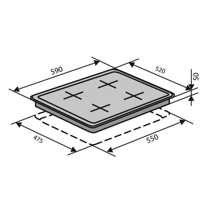 Газова варильна поверхня HG640 B2 S (X) VENTOLUX