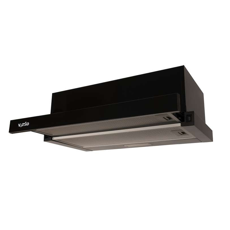 Телескопічна витяжка GARDA 60 BK (700) LED 2S VENTOLUX