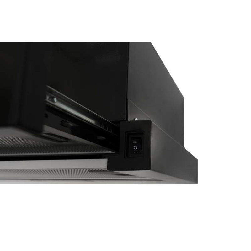 Телескопічна витяжка GARDA 50 BK (500) LED VENTOLUX