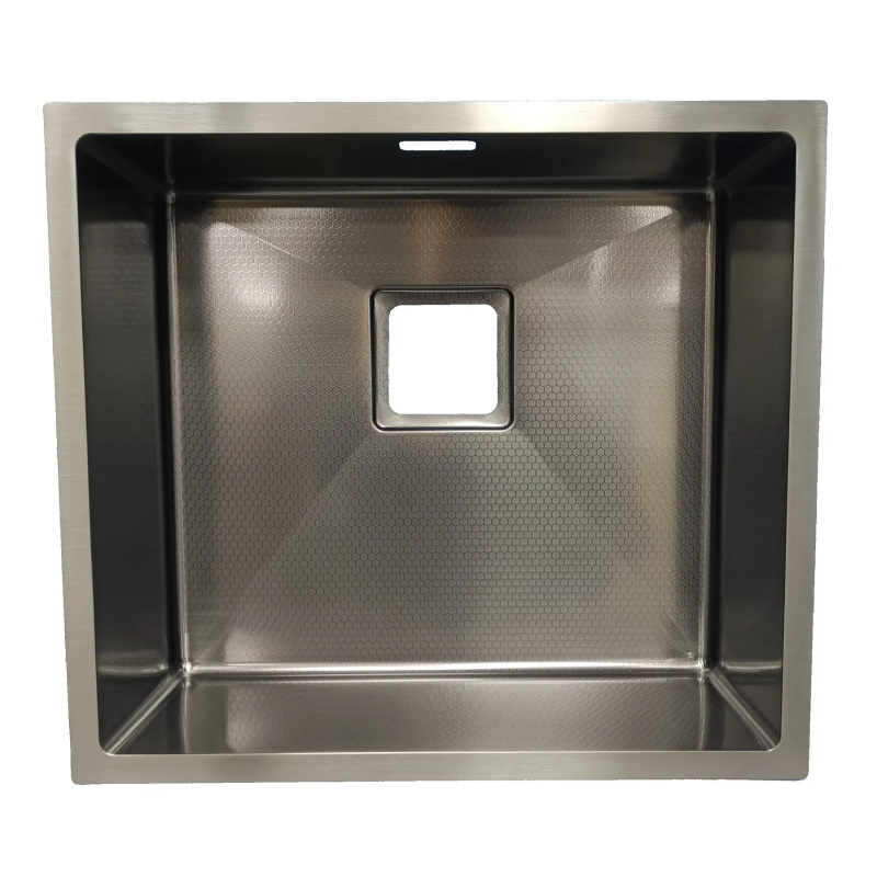 Мийка нерж. сталь декор Quadro 49 Celldecor Nano Graphite Fabiano