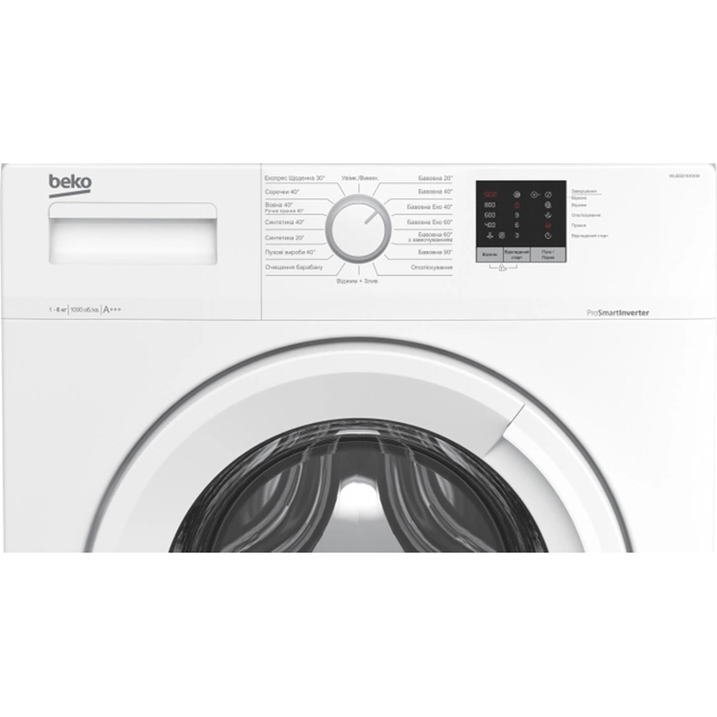 Пральна машина WUE6511IXWW білий Beko