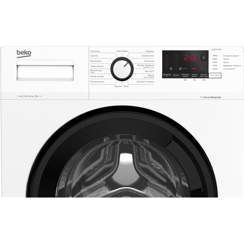 Пральна машина WUE6612IXBW білий Beko