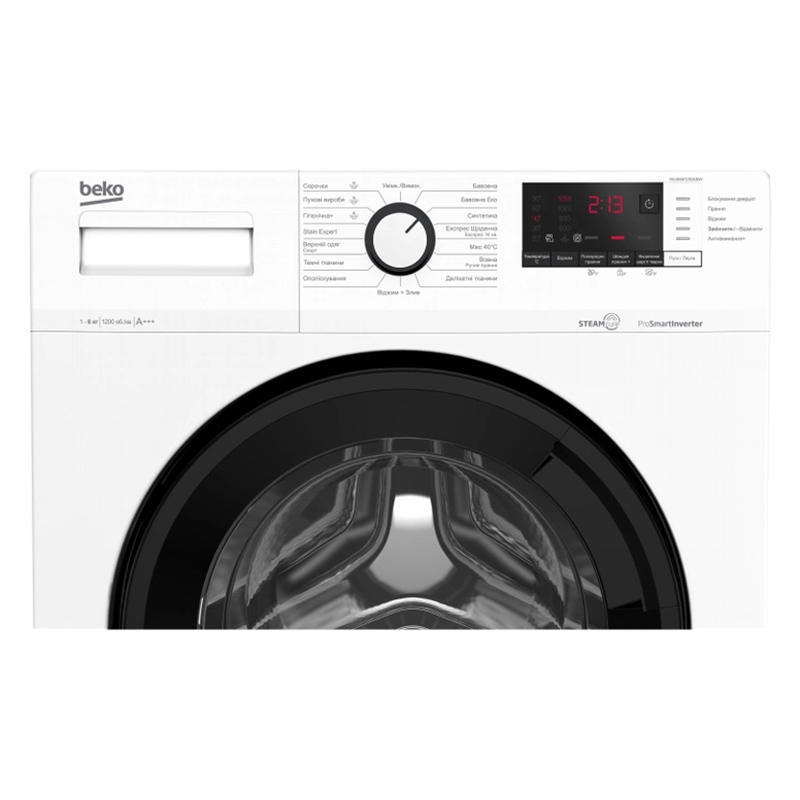 Пральна машина WUE6612ISXBW білий Beko