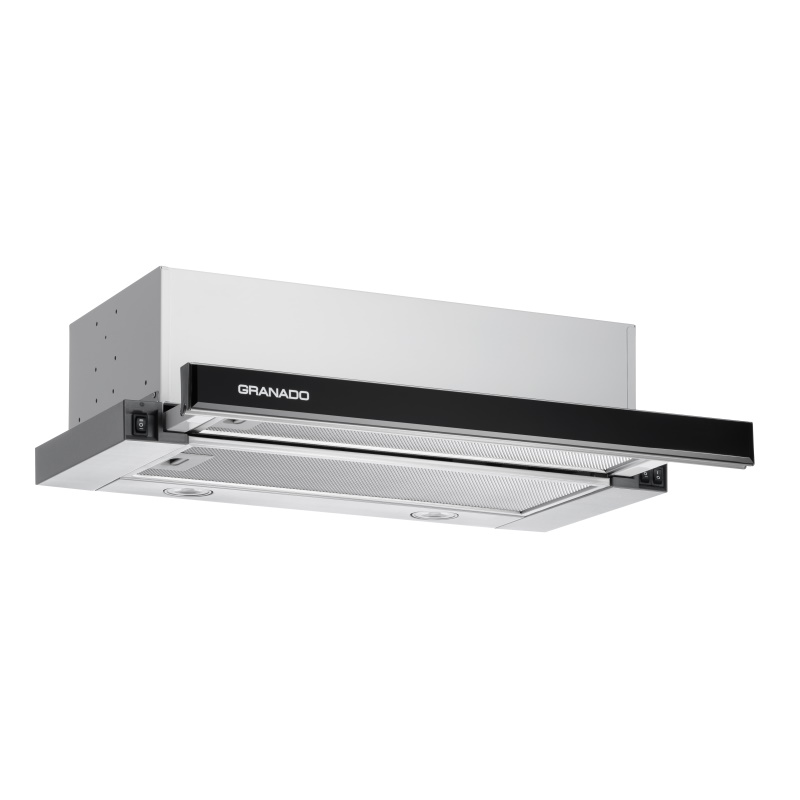 Витяжка Telde 603-700 inox black glass GRANADO