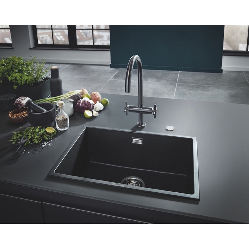 Мийка граніт EX Sink K700 Undermount, чорний Grohe (31653AP0) Мийка граніт EX Sink K700 Undermount, чорний Grohe (31653AP0)