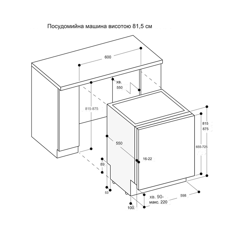 Вбудовувана посудомийна машина DF480101 60см GAGGENAU