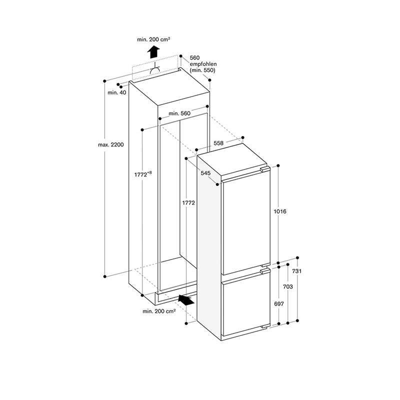 Вбудовувана холодильна камера RC289300 GAGGENAU