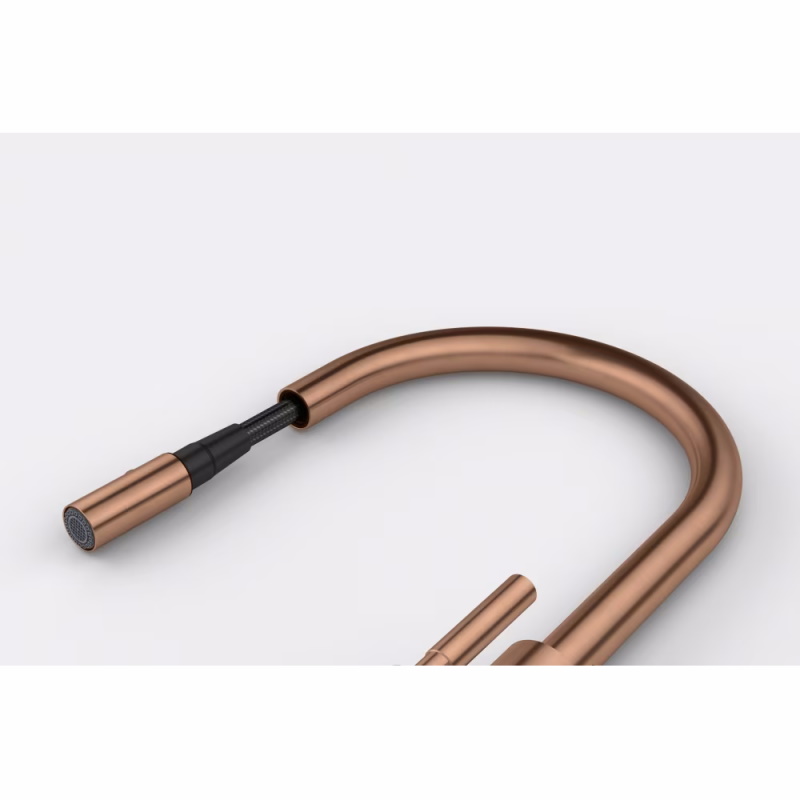 Змішувач Mythos Masterpiece Pull Out (ламінарний потік) і душем, PVD copper Franke (115.0711.557)