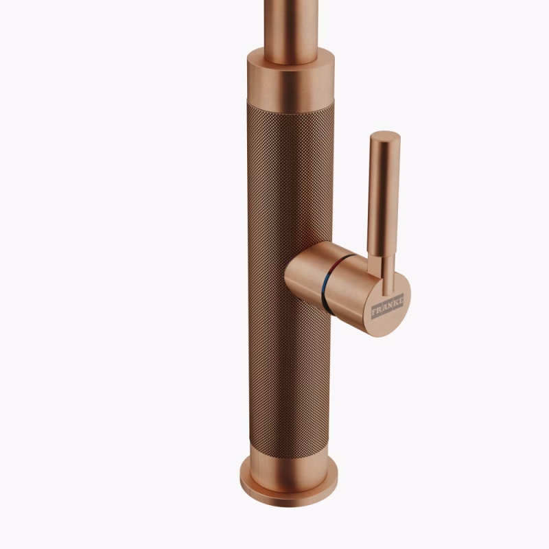 Змішувач Mythos Masterpiece Pull Out (ламінарний потік) і душем, PVD copper Franke (115.0711.557)
