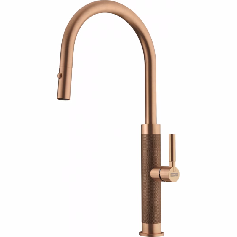 Змішувач Mythos Masterpiece Pull Out (ламінарний потік) і душем, PVD copper Franke (115.0711.557)