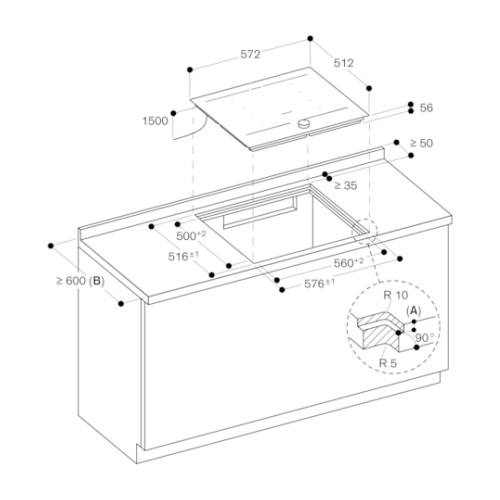 Індукційна варильна поверхня CI262105 чорний GAGGENAU