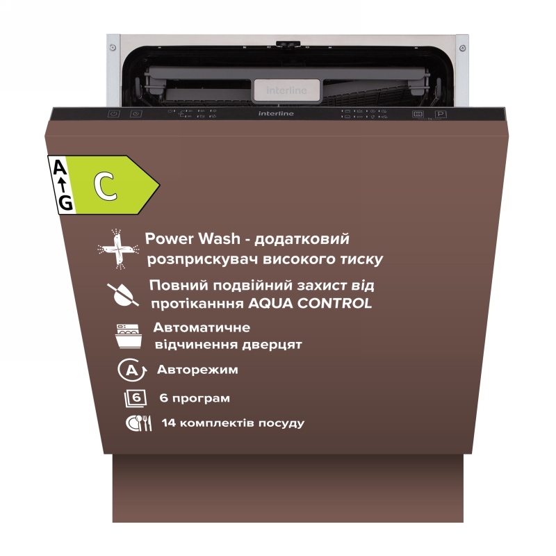 Вбудована посудомийна машина 60см DWI 760 DSV WA INTERLINE Вбудована посудомийна машина 60см DWI 760 DSV WA INTERLINE