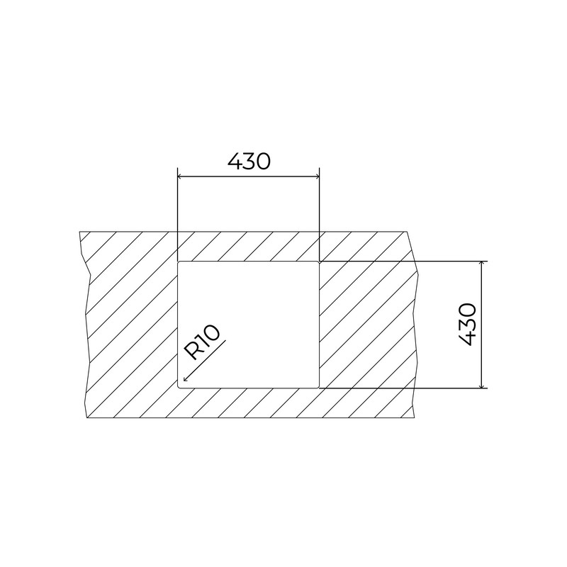 Мийка FLEXLINEA 40.40 Fortinox нерж. сталь матова Teka (115000061)