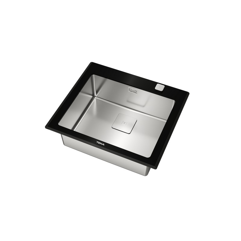 Мийка DIAMOND 1B BK нерж. сталь полірована/гартоване скло, чорний Teka (115000075)