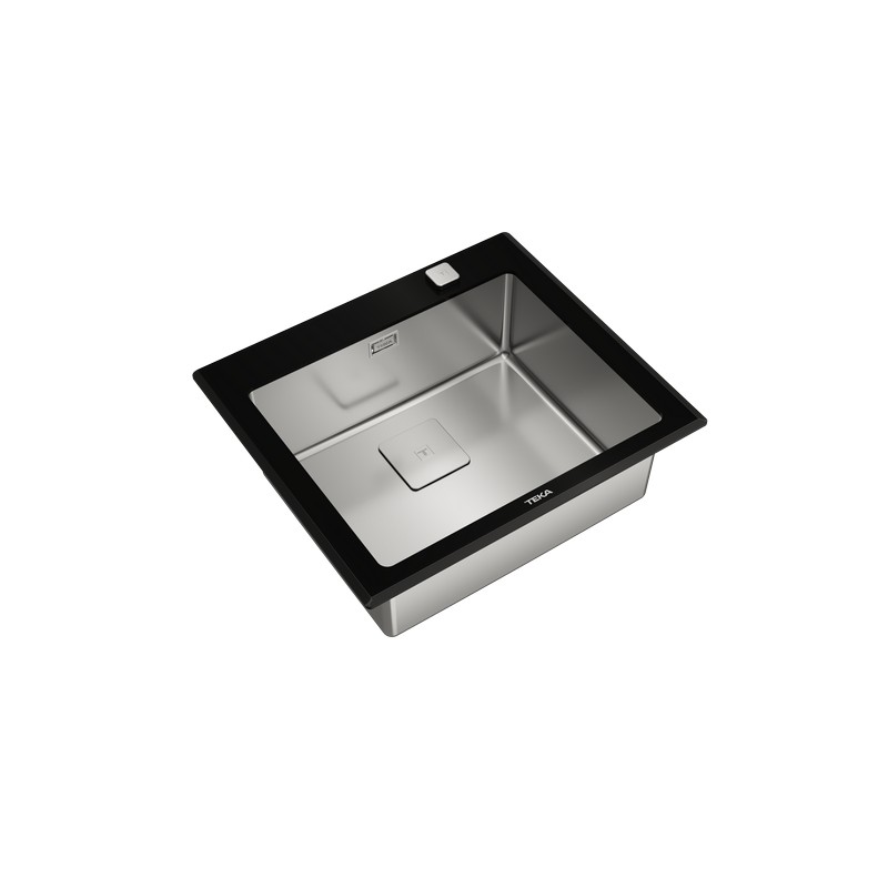 Мийка DIAMOND 1B BK нерж. сталь полірована/гартоване скло, чорний Teka (115000075)