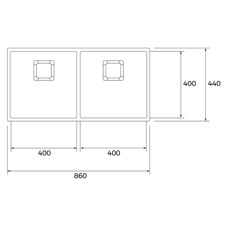 Мийка FLEXLINEA 2B 860 PureClean нерж. сталь полірована Teka (115030026) Мийка FLEXLINEA 2B 860 PureClean нерж. сталь полірована Teka (115030026)