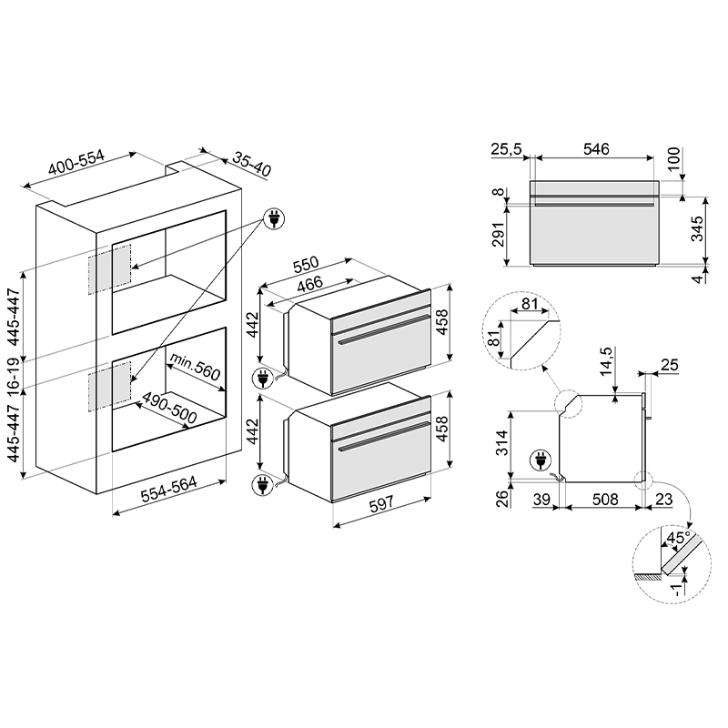 Духова шафа з парою SO4104S4PG SMEG Духова шафа з парою SO4104S4PG SMEG