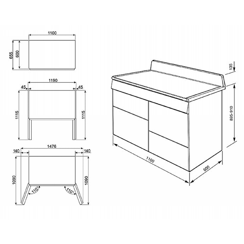 Варильний центр комбінований TR4110X-1 SMEG Варильний центр комбінований TR4110X-1 SMEG