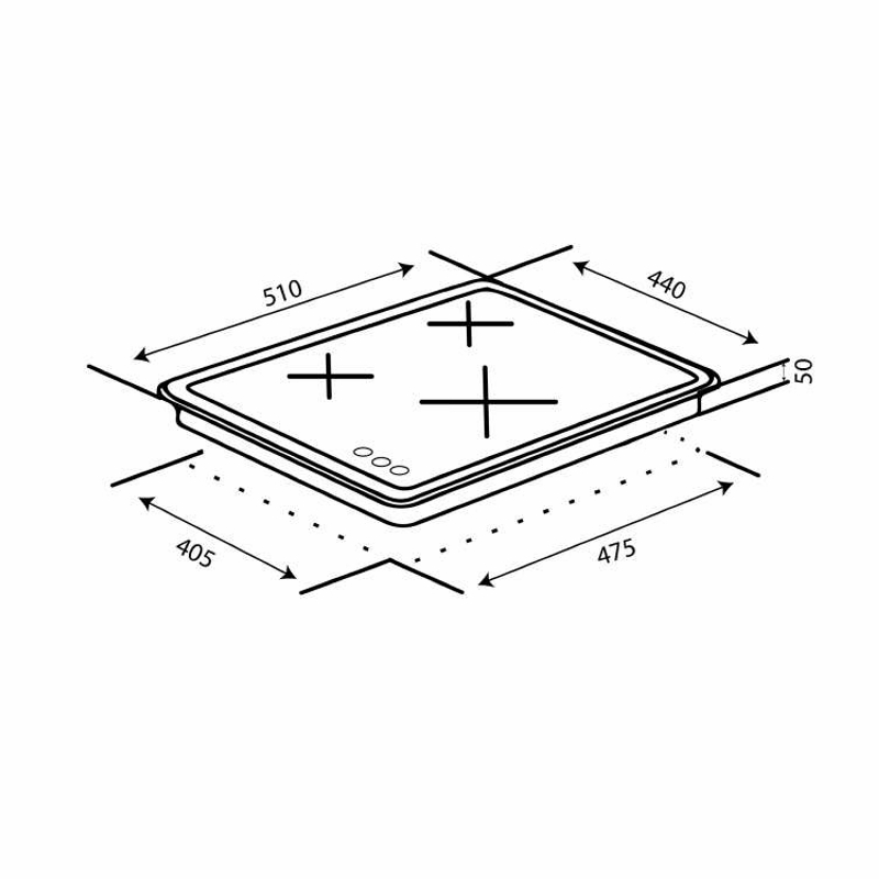 Газова варильна поверхня HG430-L3 CS (BK) VENTOLUX Газова варильна поверхня HG430-L3 CS (BK) VENTOLUX