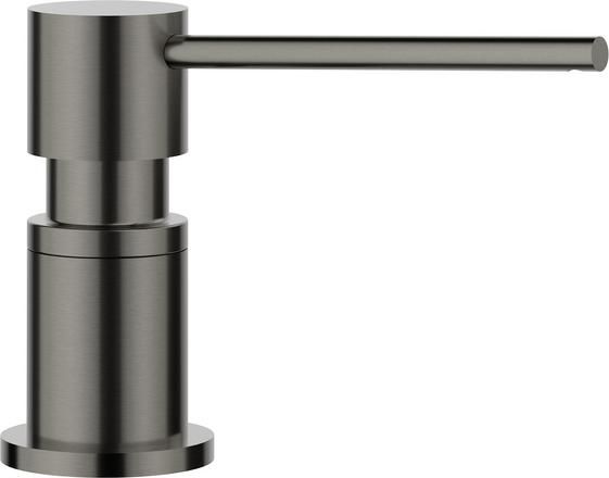 Дозатор LATO PVD satin dark steel BLANCO (527743) Дозатор LATO PVD satin dark steel BLANCO (527743)
