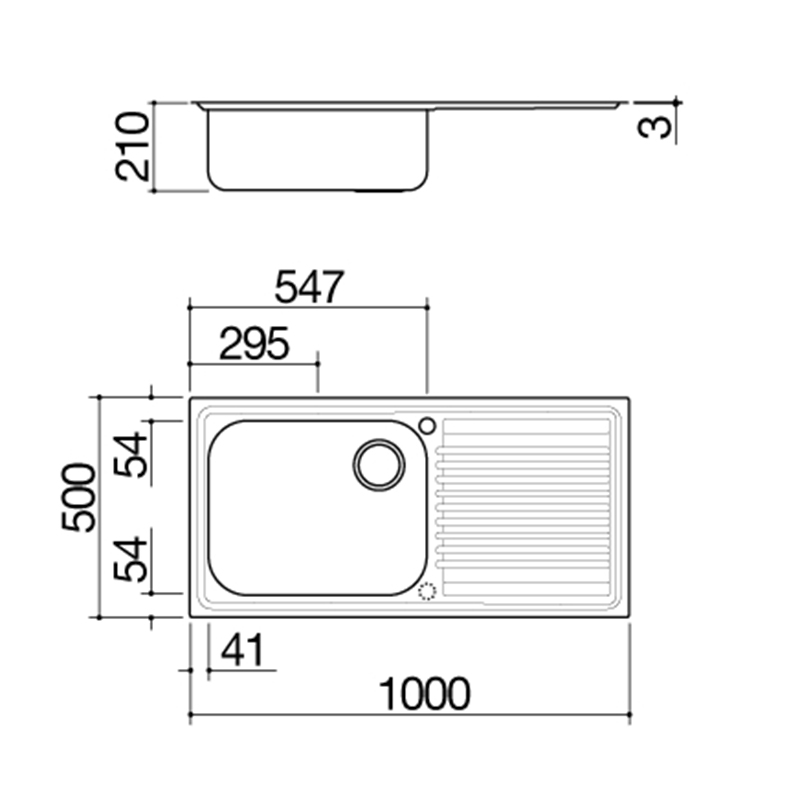 Мийка нерж. сталь B_FAST 100x50см 1LFS10S Barazza Мийка нерж. сталь B_FAST 100x50см 1LFS10S Barazza