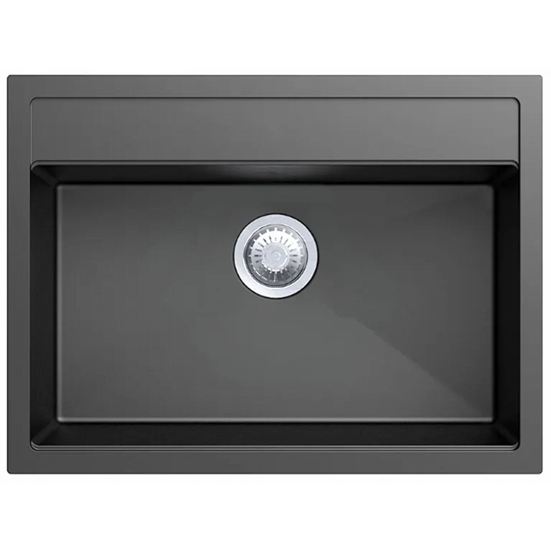 Мийка граніт Quadro 61x51 Titanium Fabiano