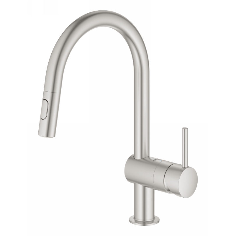 Змішувач Vento Dual Spray, супер сталь Grohe (30438DC0) Змішувач Vento Dual Spray, супер сталь Grohe (30438DC0)