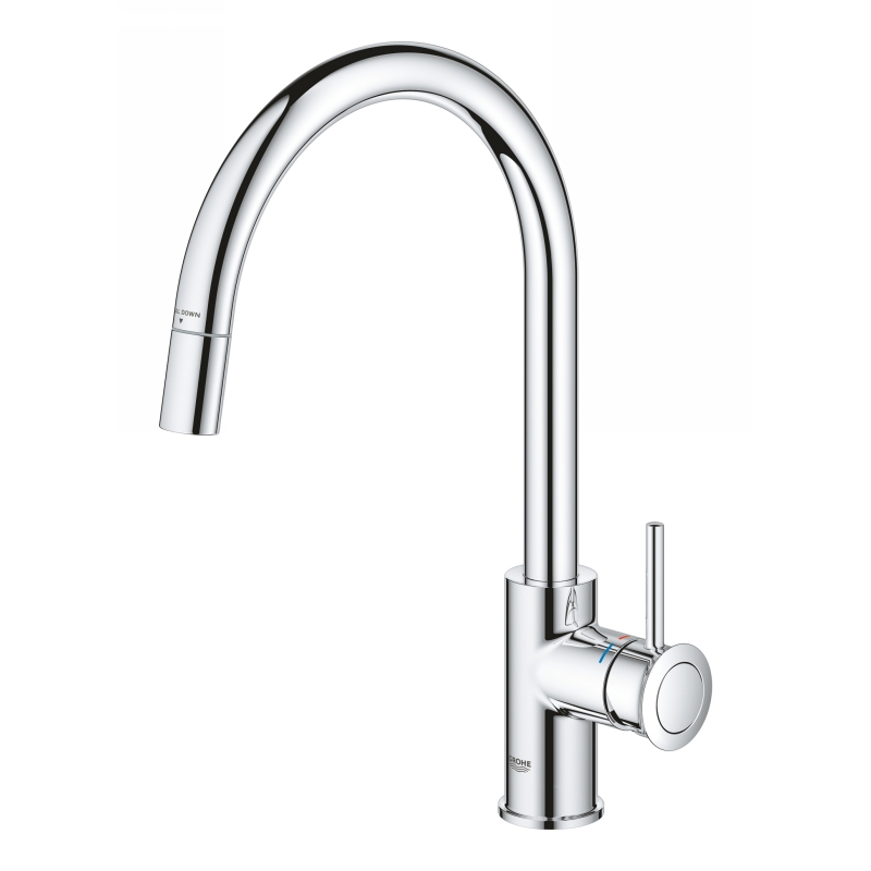 Змішувач BauClassic, хром Grohe (30573000) Змішувач BauClassic, хром Grohe (30573000)