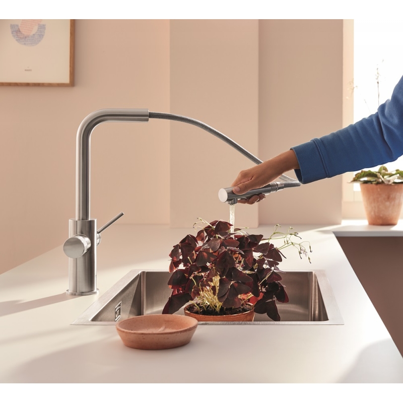 Змішувач Blue Pure Minta, супер сталь Grohe (30601DC0) Змішувач Blue Pure Minta, супер сталь Grohe (30601DC0)