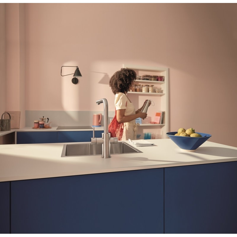 Змішувач Blue Pure Minta, супер сталь Grohe (30601DC0) Змішувач Blue Pure Minta, супер сталь Grohe (30601DC0)