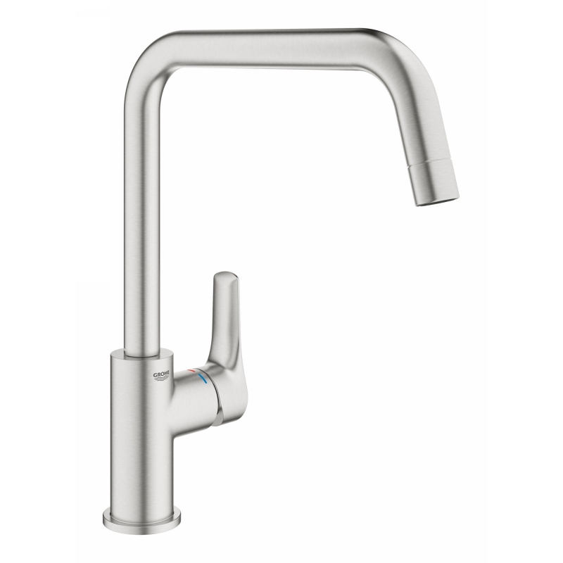 Змішувач Via, супер сталь Grohe (30568DC0) Змішувач Via, супер сталь Grohe (30568DC0)