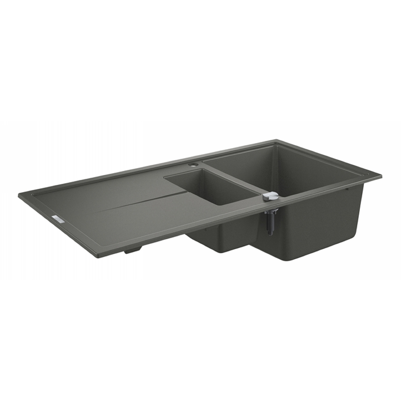 Мийка кухонна K400, граніт, прямокут., з крилом, 1000x500x205мм, сірий граніт Grohe (31642AT0) Мийка кухонна K400, граніт, прямокут., з крилом, 1000x500x205мм, сірий граніт Grohe (31642AT0)